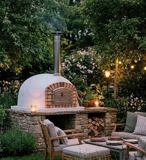 1000mm - 1000mm Outdoor Wood Fired Pizza Oven