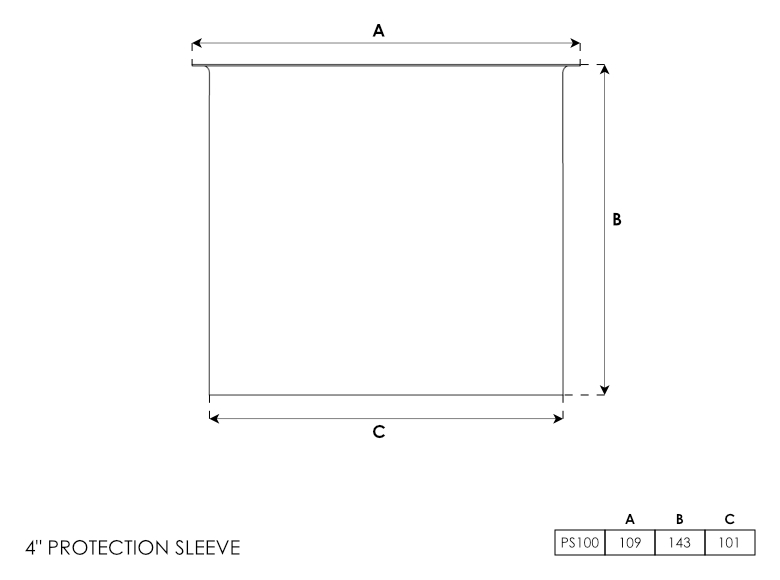 4 Inch Protection Sleeve
