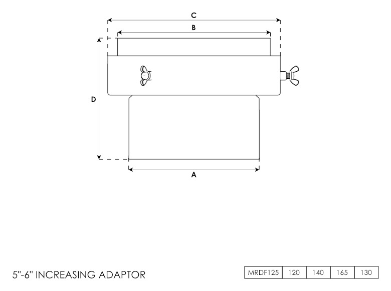 5 - 6 Inch Stove Flue Pipe Adaptor