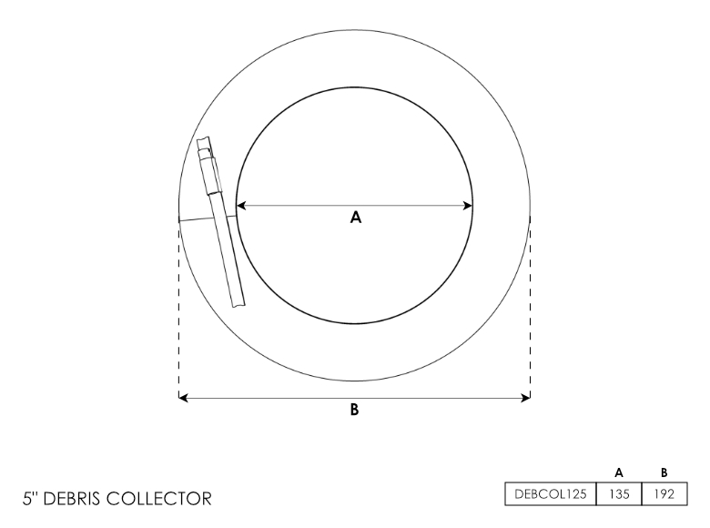 5 Inch Debris Collector