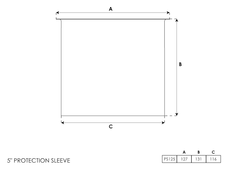 5 Inch Protection Sleeve