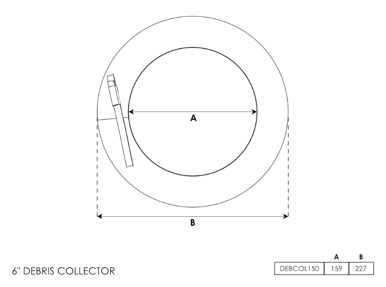 6 Inch Debris Collector