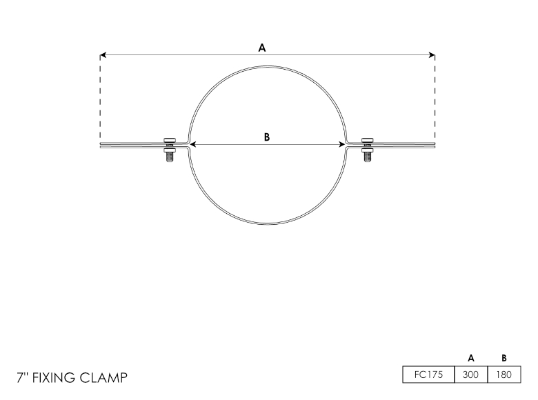 7 Inch Fixing Clamp