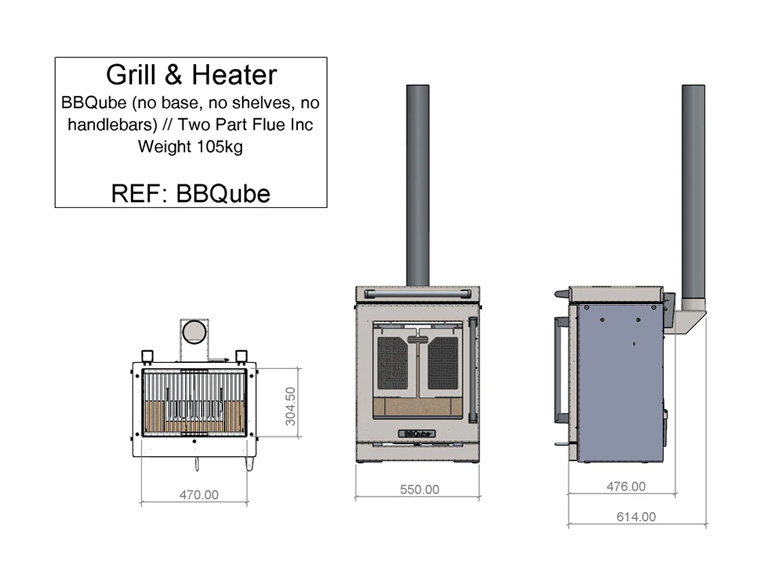 BBQube Grill and Heater