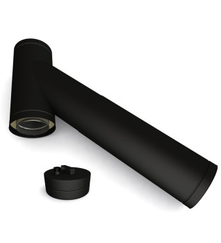 Twin Wall Long Adjustable Tee with Soot Collector 135° 5" MB