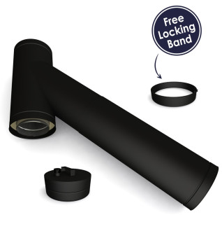Twin Wall Long Adjustable Tee with Soot Collector 135° 5" MB