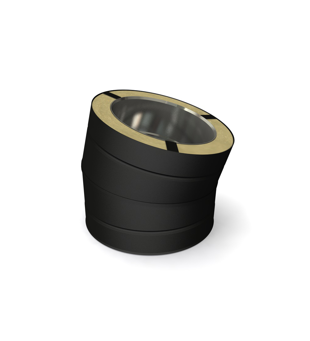 Twin Wall Elbow 15° 6" MB