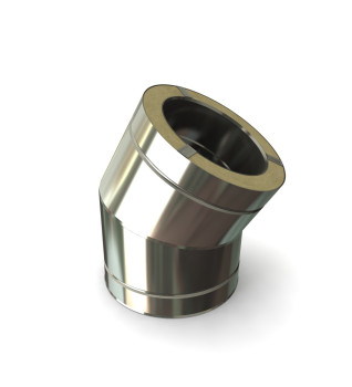Twin Wall Elbow 30° 6" SS
