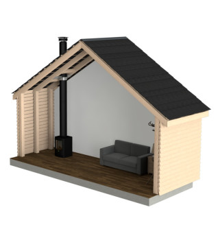 Single Storey Garden Shed/Outhouse Flue Kit 5 Inch MB
