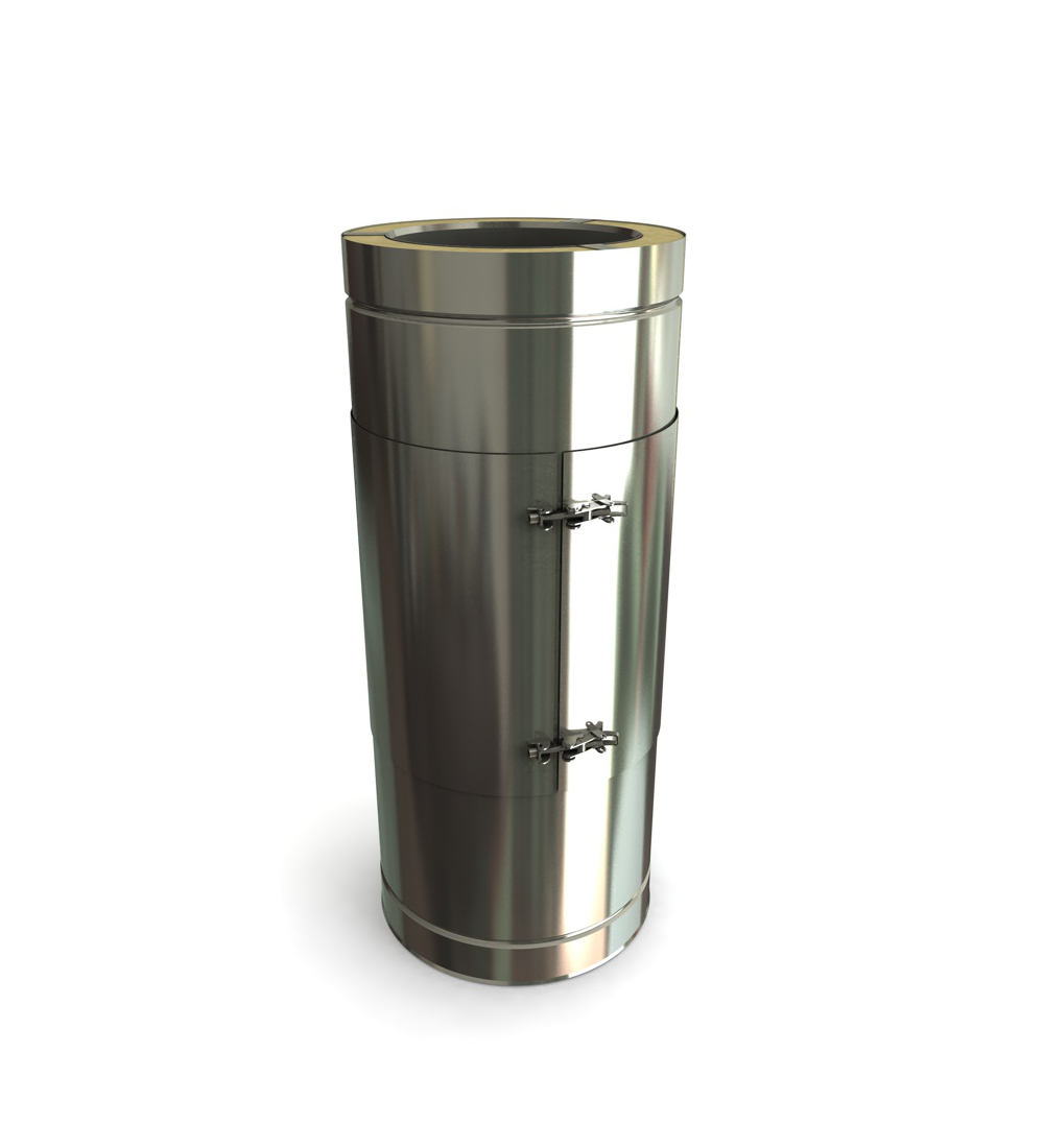 Twin Wall Discreet Cleanout 5" SS