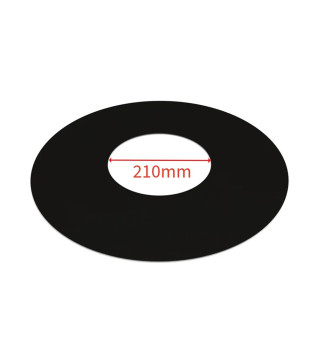 Twin Wall 1 Part Round Finishing Plate 0° 6 Inch MB 0.4mm Galvanised