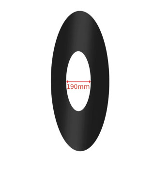 Twin Wall 1 Part Oval Finishing Plate 45° 5" MB