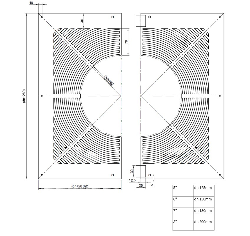  Twin Wall Firestop Ventilated Plate 7 Inch  MB