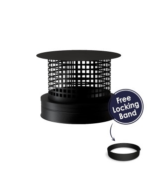 DTW Gas Rain Cap With Mesh 5 Inch MB