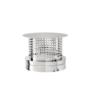 DTW Gas Rain Cap With Mesh 6 Inch SS