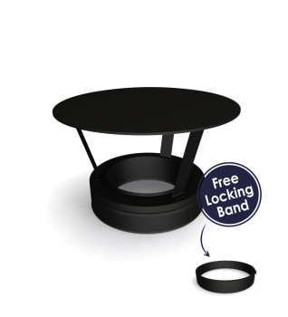 Twin Wall Rain Cap 6" MB