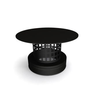 Twin Wall Rain Cap with Mesh 6" MB