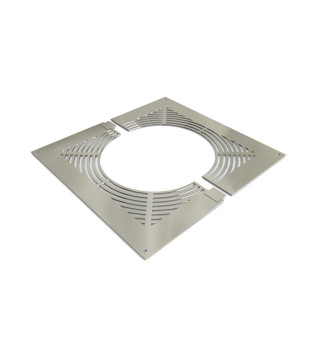 Twin Wall Firestop Ventilated Plate 5" SS