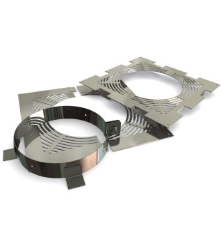 Twin Wall Firestop Ventilated Support Set 5" SS