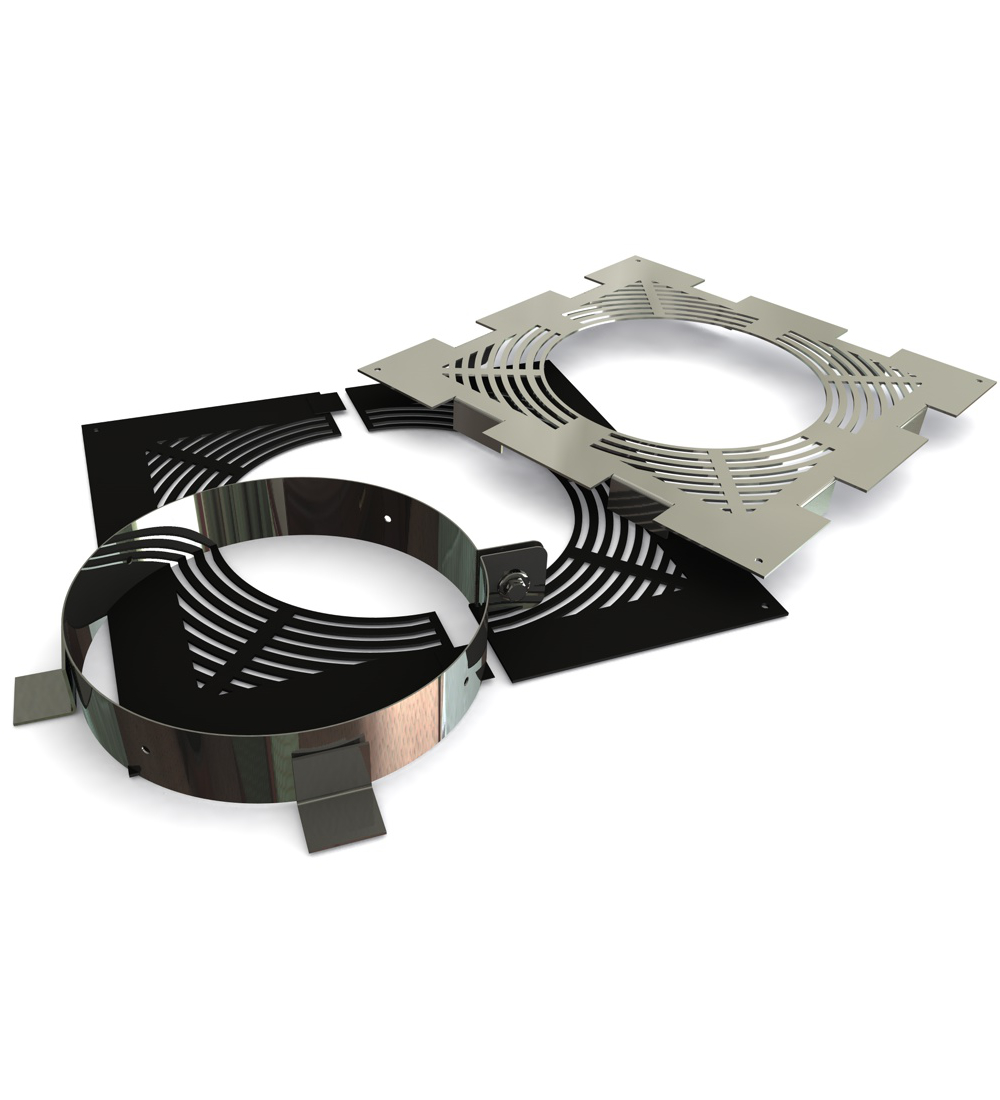 Twin Wall Firestop Ventilated Support Set 6" MB
