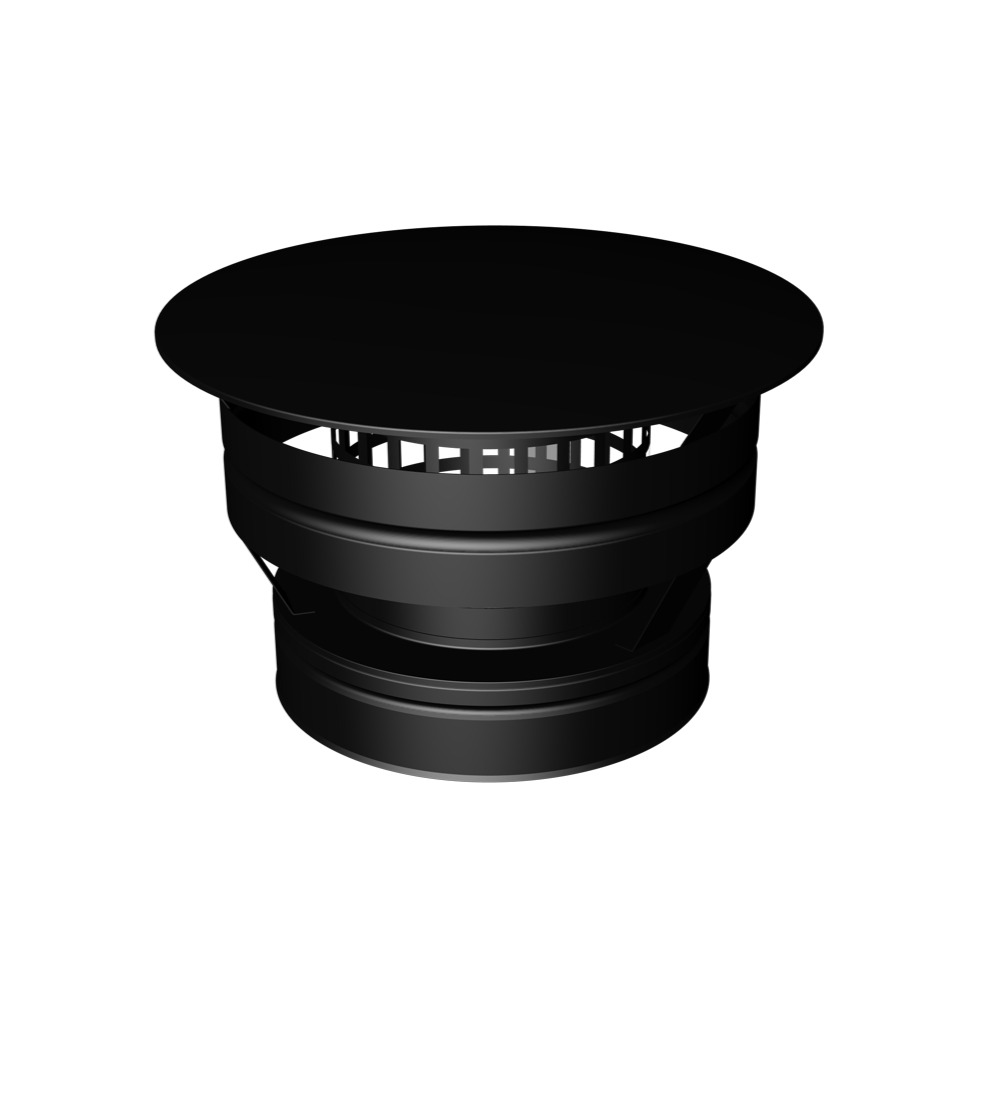 Twin Wall Weathering Cap with Mesh 6 Inch MB