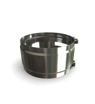 Twin Wall Locking Band Wide 6" SS