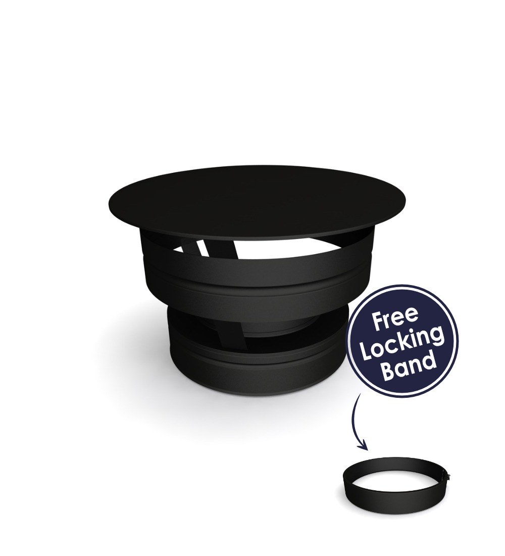 Twin Wall Weathering Cap 5" MB