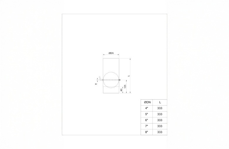 Matt Black Stove Pipe with Damper 7 Inch 