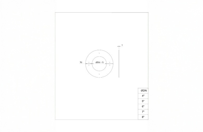 Matt Black 2 Part Decorative Trim Ring 0° 7 Inch 