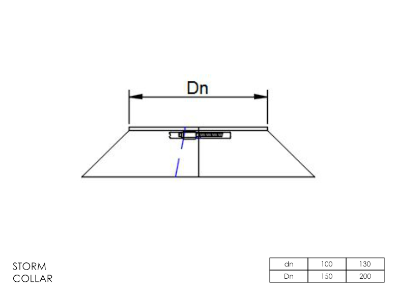 Gas Fire Storm Collar 4 Inch SS