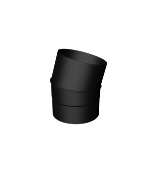 Matt Black Elbow 15° 5"