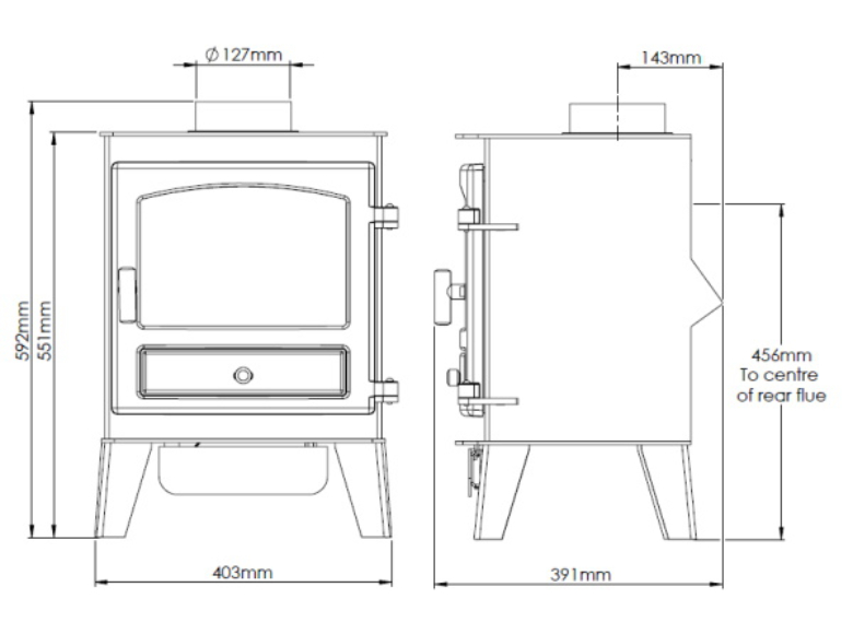 Woodford Stockport 4 LPG Gas Stove 