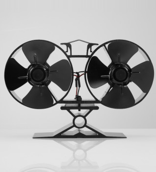 8 Blade Double Mini Heat Powered Stove Fan