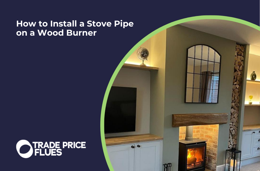 How to Install a Stove Pipe on a Wood Burner