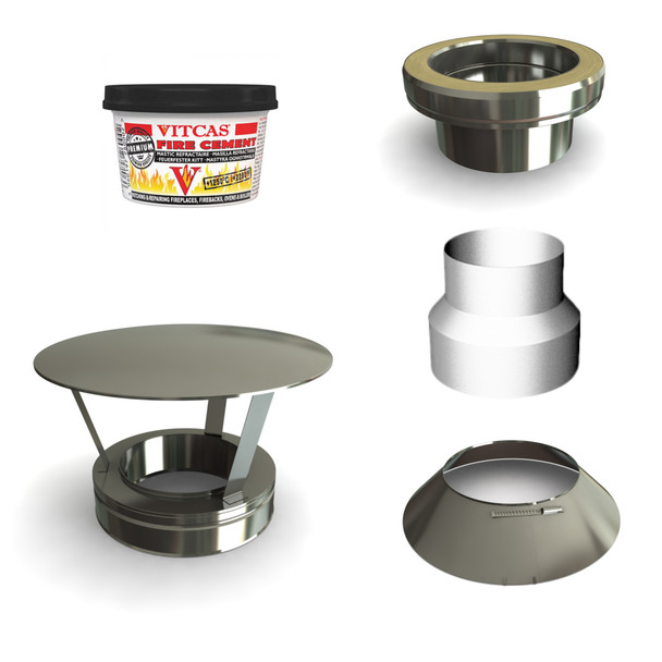 140mm Pizza Oven Flue Extension Kits