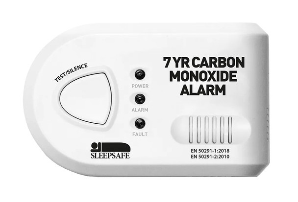 Carbon monoxide alarm for log burner Carbon monoxide alarm for log burner