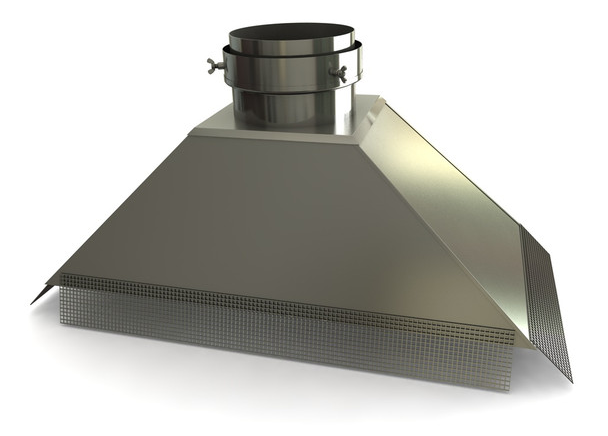 Chimney gathers for open fireplaces