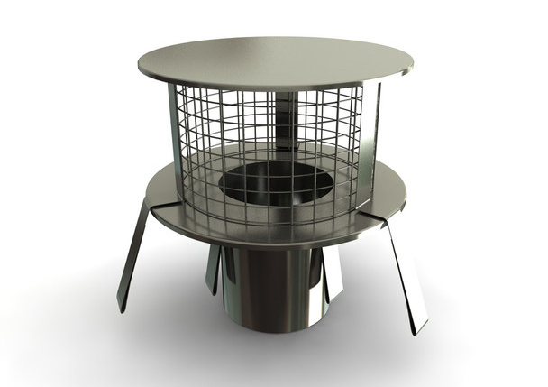 Chimney pot hanger for flue liners Chimney pot hanger for flue liners