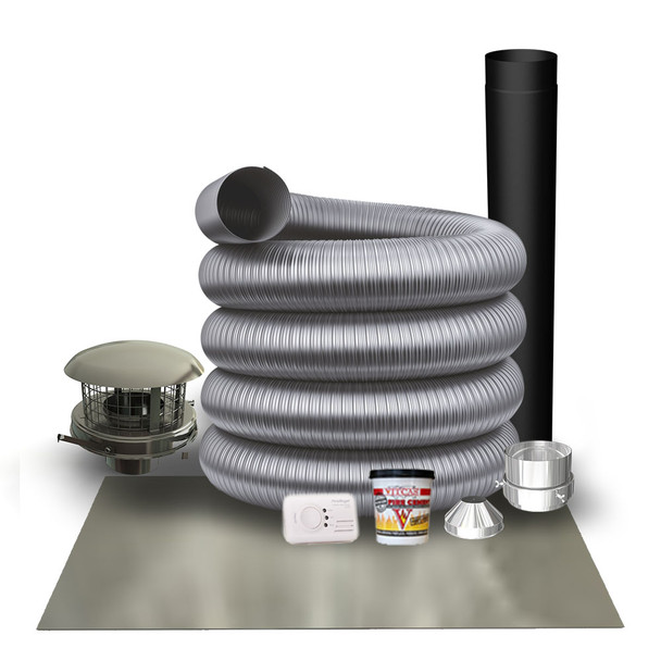 Flue liner kits for multi-fuel stoves.