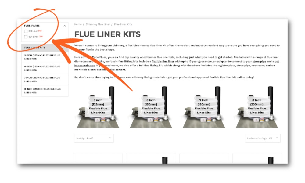 How to select the correct length of flue liner