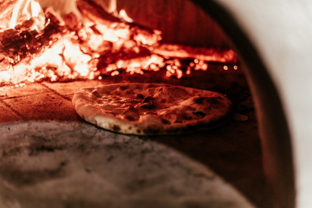 What type of flue for a pizza oven
